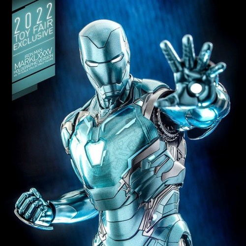 Iron Man Mark LXXXV (Holographic Version) 2022 Toy Fair Exclusive Avengers Endgame Diecast 1/6 Action Figure by Hot Toys